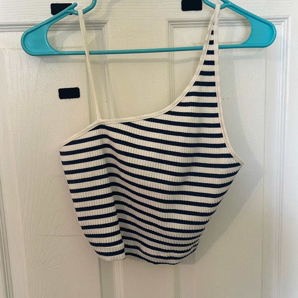 Striped crop/tank top